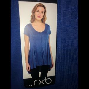 RXB women’s L v neck high low t shirt.